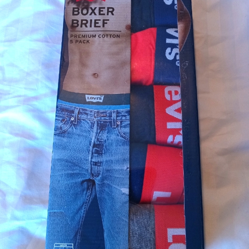 Levis mens 5 pack boxer briefs